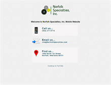 Tablet Screenshot of norfolkspecialties.com